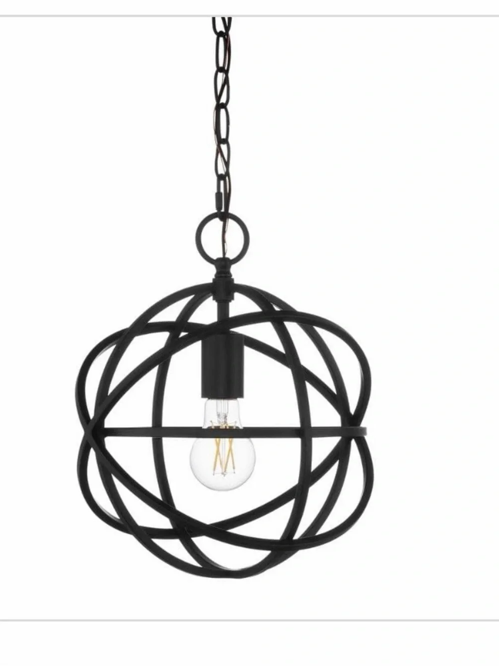 New home decorators sarolta Sands Black Pendant Light